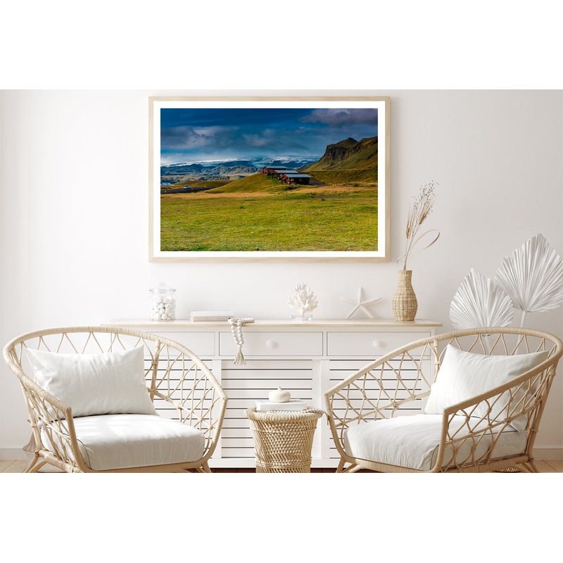 Wooden Houses in Iceland Home Decor Premium Quality Poster Print Choose Your Sizes