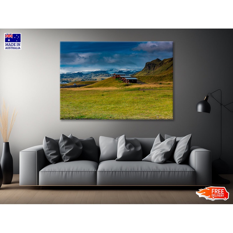 Wooden Houses in Iceland Print 100% Australian Made