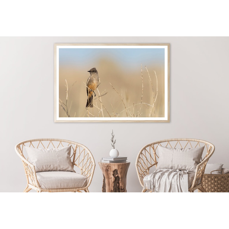 A Bird Perched On a Branch Close-up View Home Decor Premium Quality Poster Print Choose Your Sizes