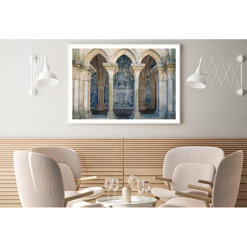 A Building with Pillars Architecture Home Decor Premium Quality Poster Print Choose Your Sizes