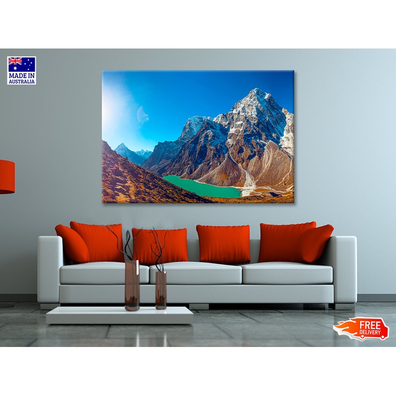 Amazing Mountains on the Way in Nepal Print 100% Australian Made