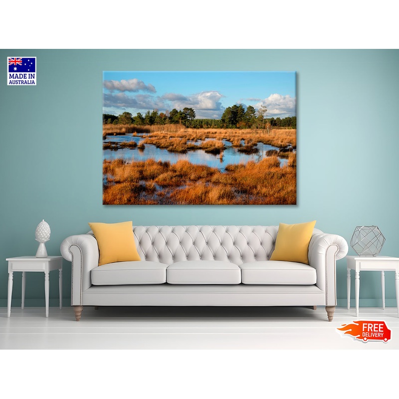 The Wetlands in the Evening Winter Sun Print 100% Australian Made