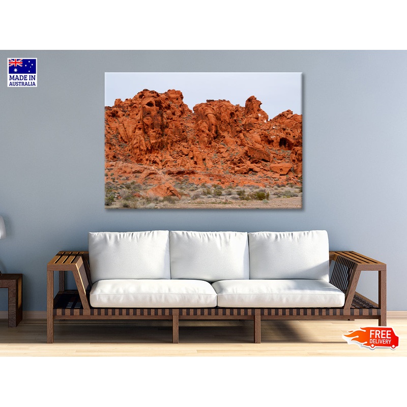 View of Brown Rocks Valley of Fire Print 100% Australian Made