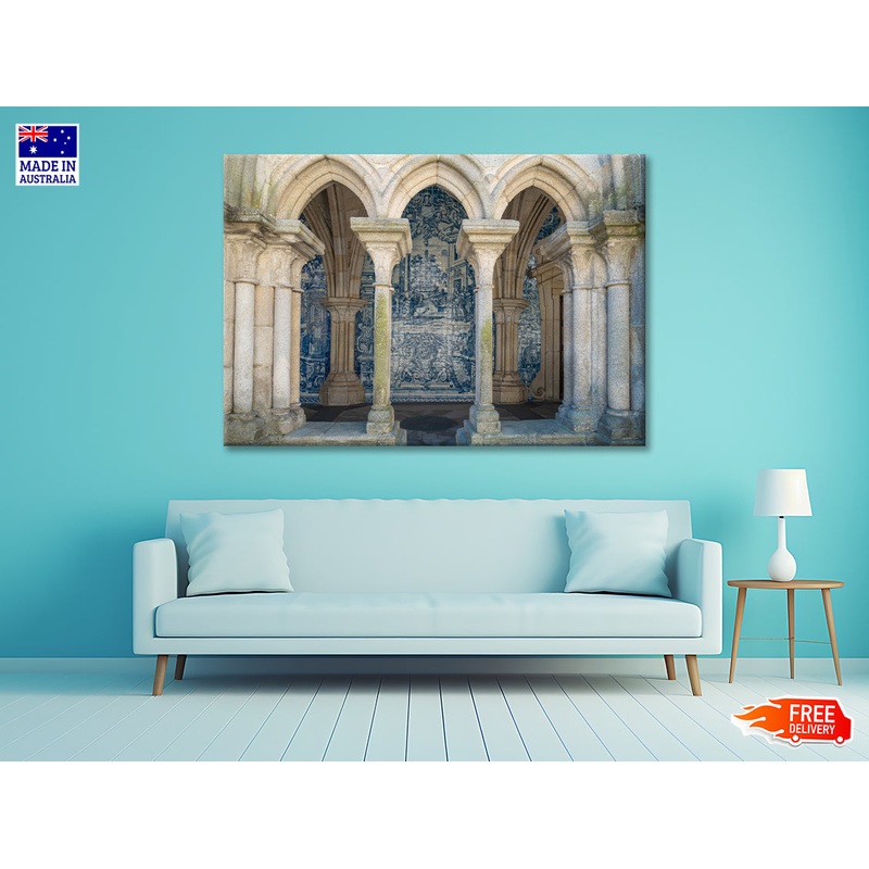 A Building with Pillars Architecture Print 100% Australian Made