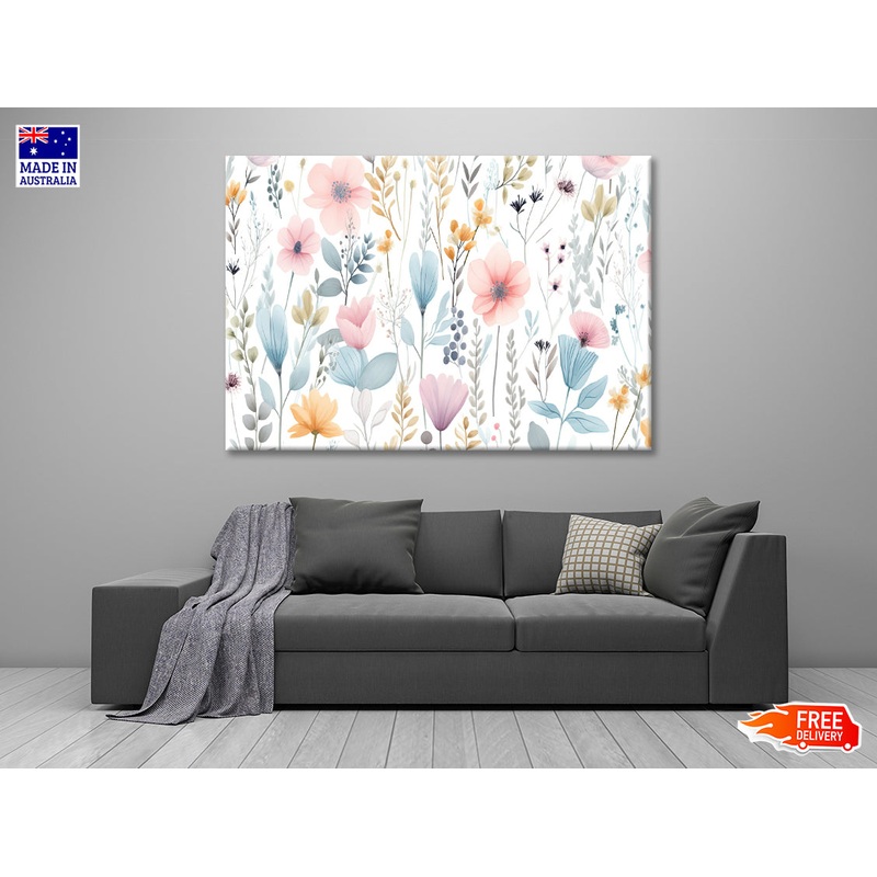 A Painting of Petals and Beautiful Flowers Print 100% Australian Made