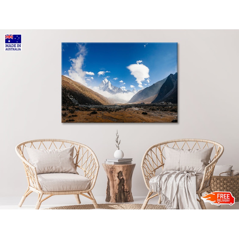 Amazing Mountains on the Way to Everest Base Print 100% Australian Made