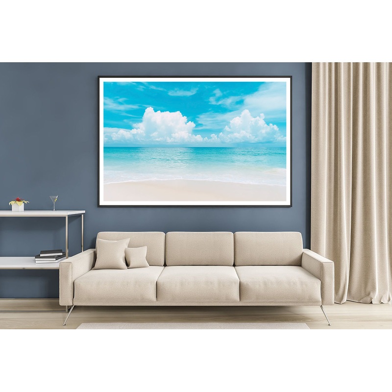 Beautiful Tropical Beach with Blue Sky Home Decor Premium Quality Poster Print Choose Your Sizes