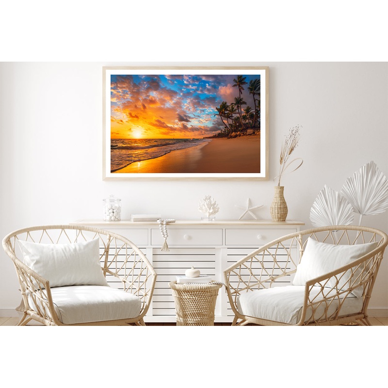 View of Paradise Tropical Island Beach Home Decor Premium Quality Poster Print Choose Your Sizes