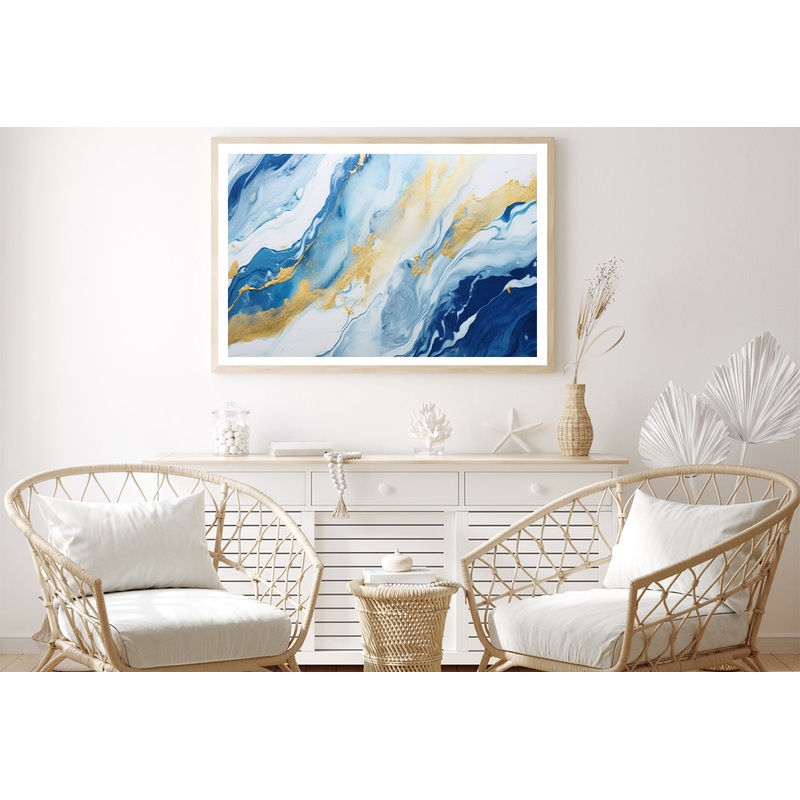 Abstract Marble Oil Paint Home Decor Premium Quality Poster Print Choose Your Sizes