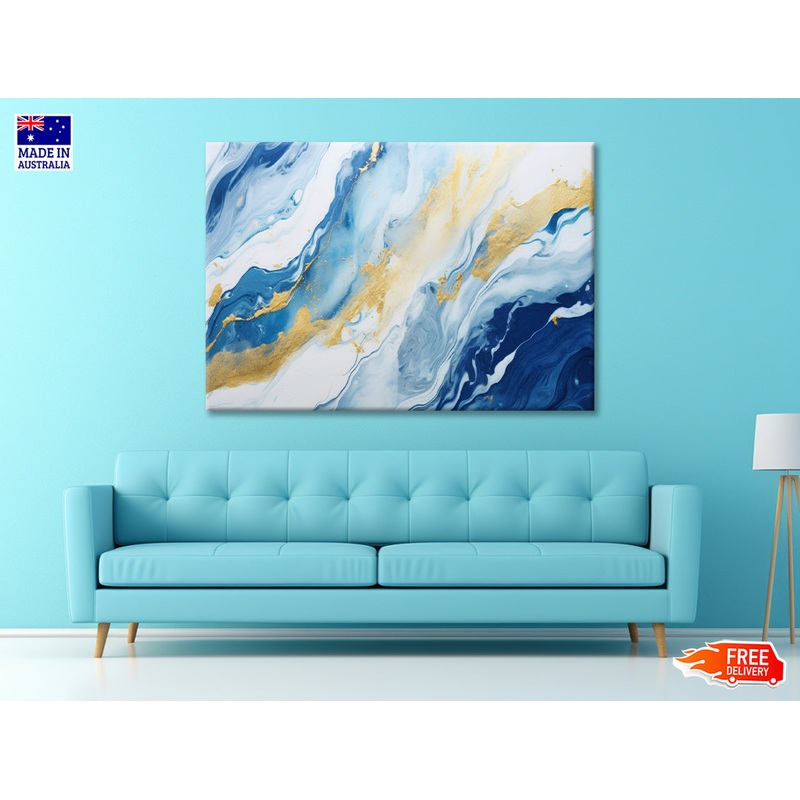 Abstract Marble Oil Paint Print 100% Australian Made