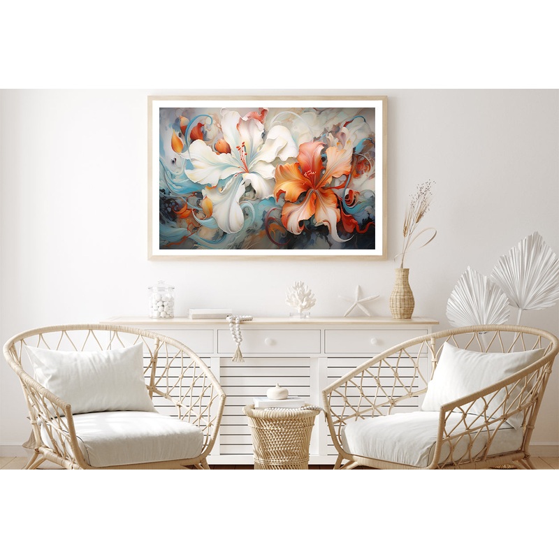 Beautiful Flowers Garden Painting Home Decor Premium Quality Poster Print Choose Your Sizes