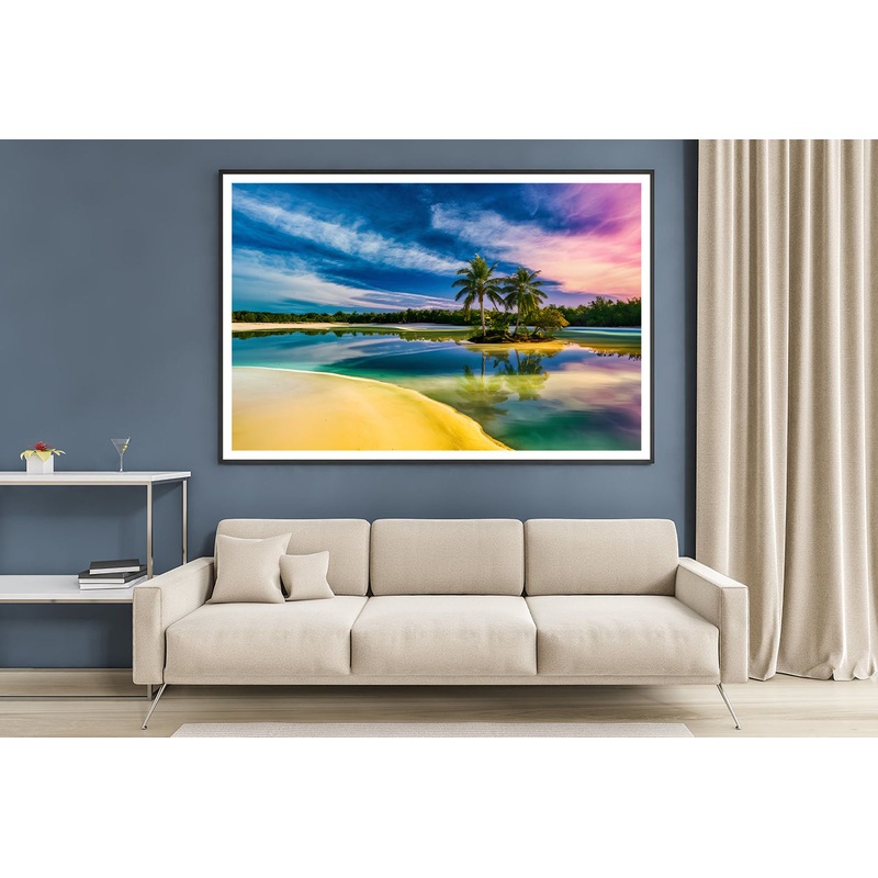 Sunset over the River Home Decor Premium Quality Poster Print Choose Your Sizes