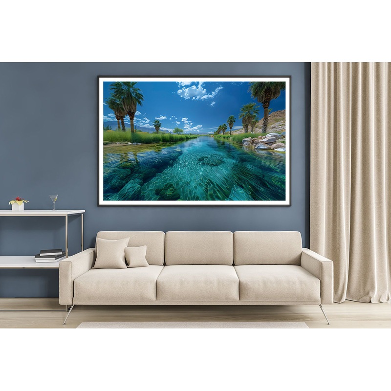 Tropical Island with Trees Home Decor Premium Quality Poster Print Choose Your Sizes