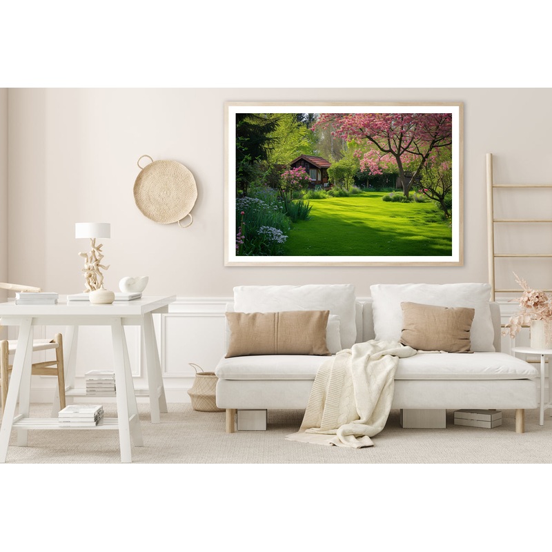 View of Garden in Natural Spring Home Decor Premium Quality Poster Print Choose Your Sizes