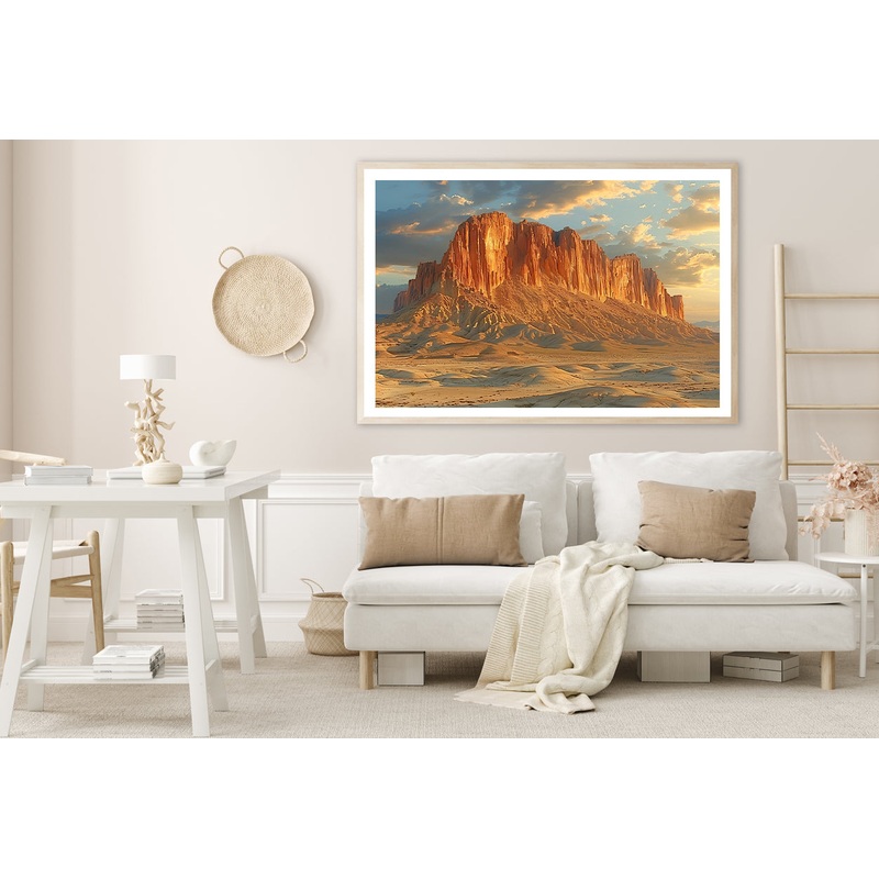 View of Valley at Sunset Home Decor Premium Quality Poster Print Choose Your Sizes