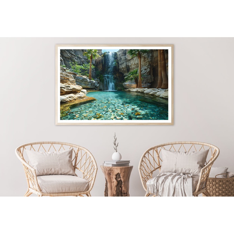 Waterfall in the Park Home Decor Premium Quality Poster Print Choose Your Sizes