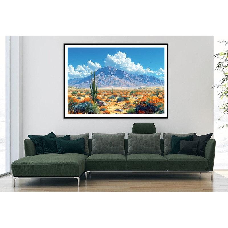 Beautiful Landscape with a Mountain, Sky Home Decor Premium Quality Poster Print Choose Your Sizes