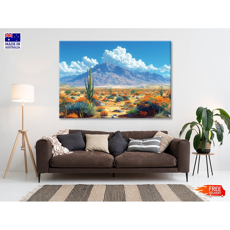 Beautiful Landscape with a Mountain, Sky Print 100% Australian Made