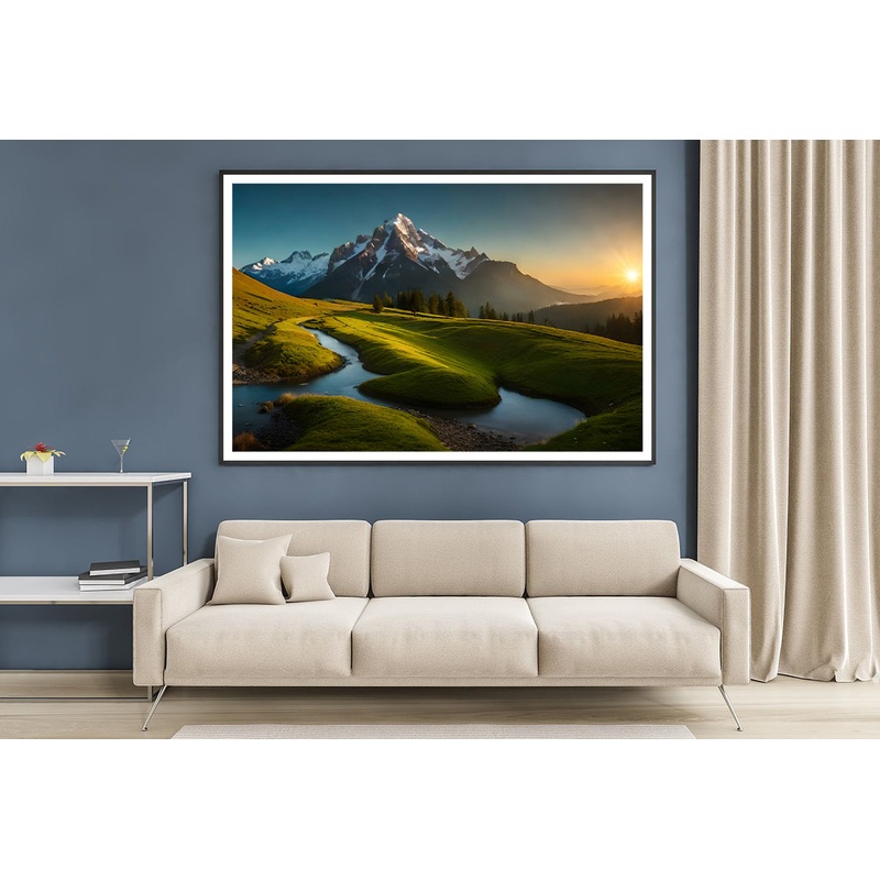 Sunrise over the Mountains Home Decor Premium Quality Poster Print Choose Your Sizes