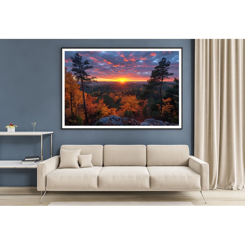 Sunset in the Mountains Home Decor Premium Quality Poster Print Choose Your Sizes