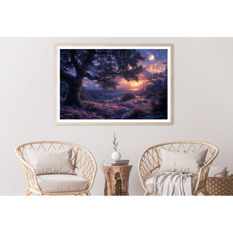 Sunset over the Mountains Home Decor Premium Quality Poster Print Choose Your Sizes