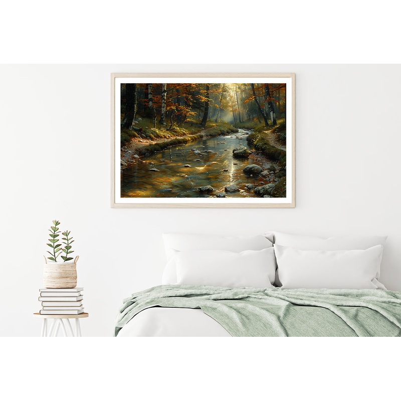 View of autumn in The Forest Home Decor Premium Quality Poster Print Choose Your Sizes
