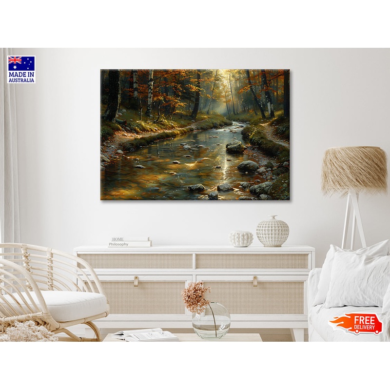 View of autumn in The Forest Print 100% Australian Made