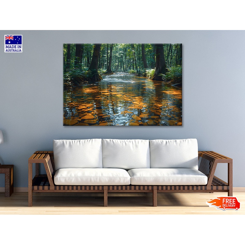 View of Forest in the Morning Print 100% Australian Made