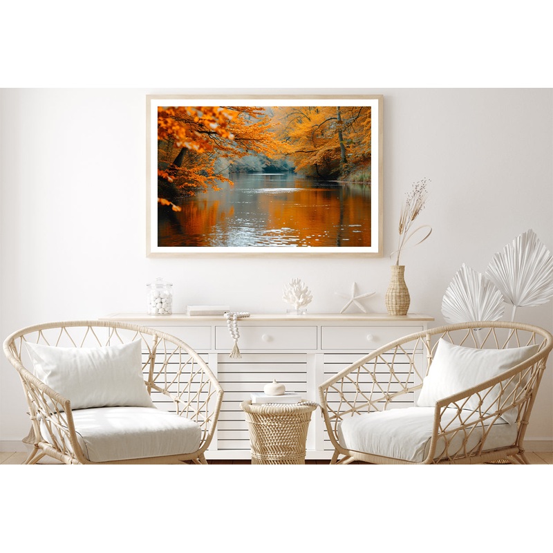 View of River Surrounded By Trees Home Decor Premium Quality Poster Print Choose Your Sizes