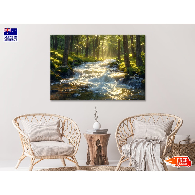 Autumn Forest, River Print 100% Australian Made