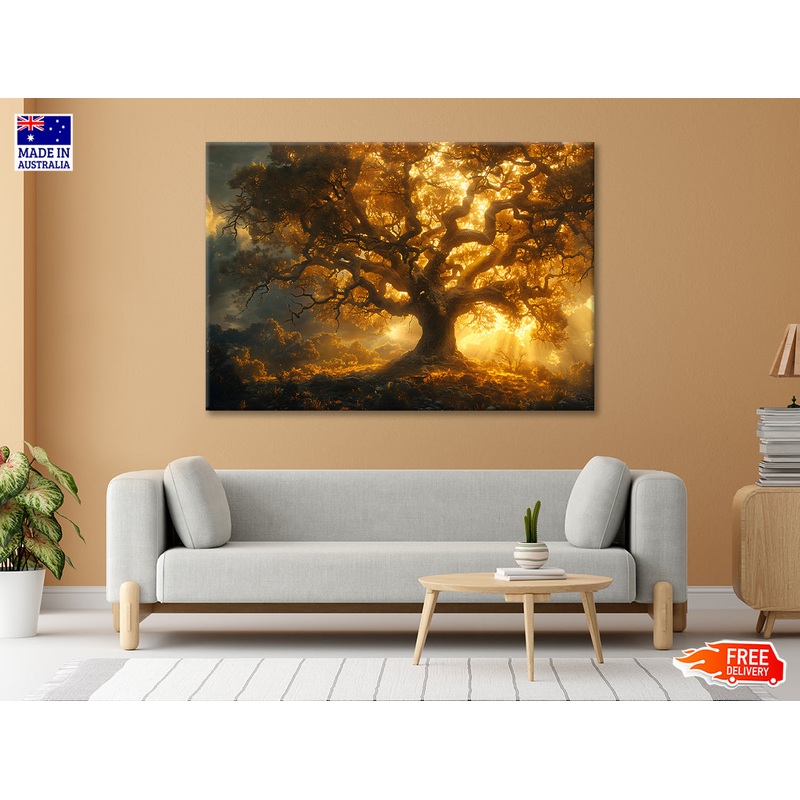 Sunset in the Forest View Print 100% Australian Made