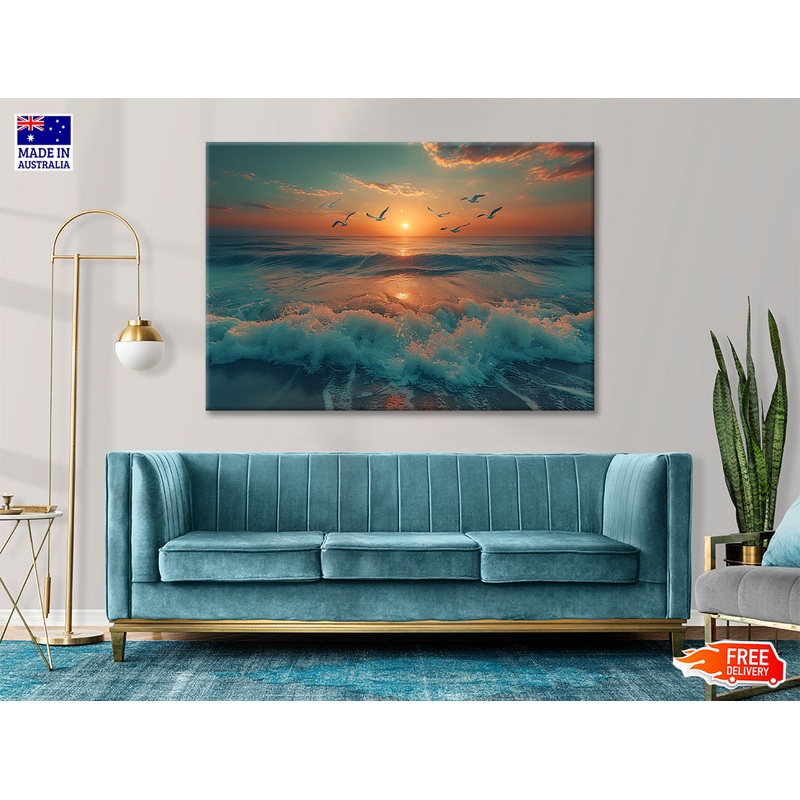 Sunset on the Beach View Print 100% Australian Made