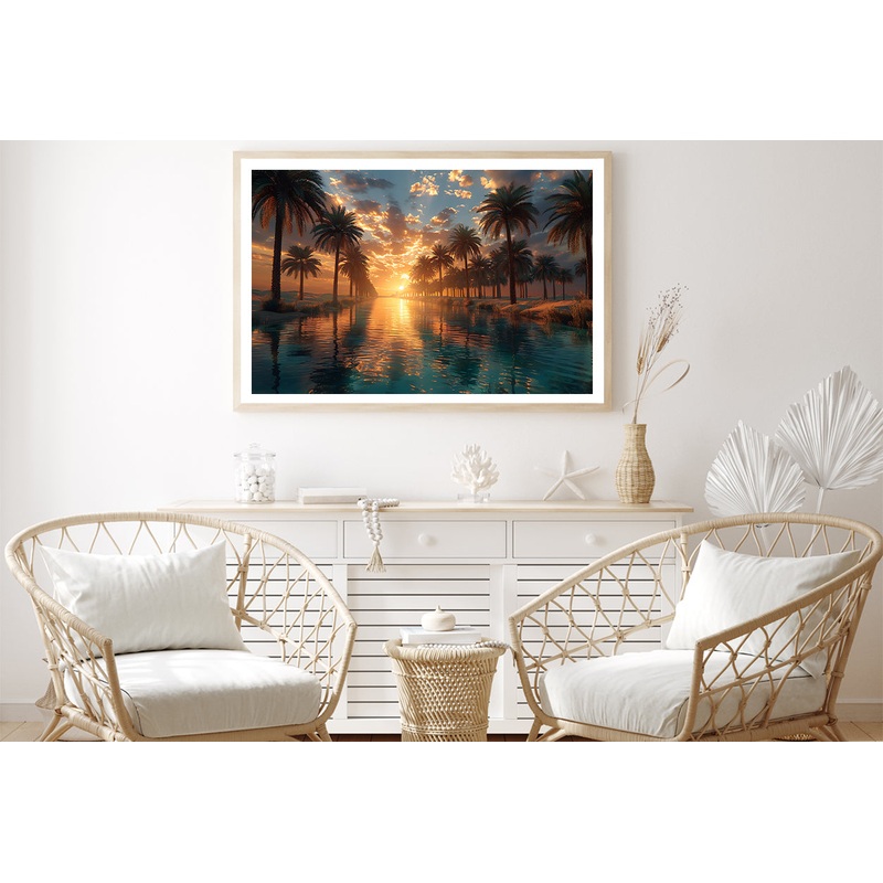 Sunset over the Sea Home Decor Premium Quality Poster Print Choose Your Sizes