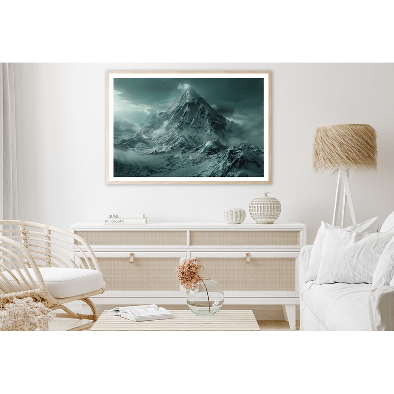 View of Large Wave Crashing Home Decor Premium Quality Poster Print Choose Your Sizes