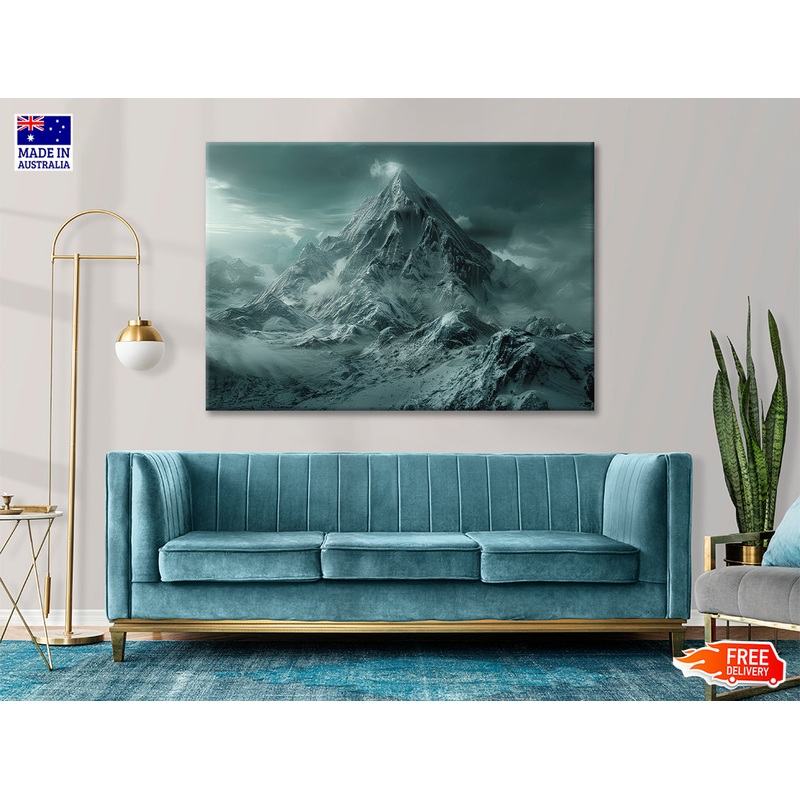 View of Large Wave Crashing Print 100% Australian Made