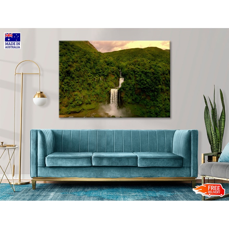 Waterfall in the Forest View Print 100% Australian Made