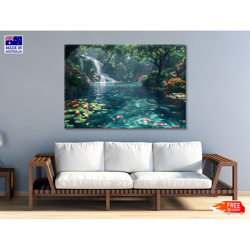 Waterfall in the Garden View Print 100% Australian Made