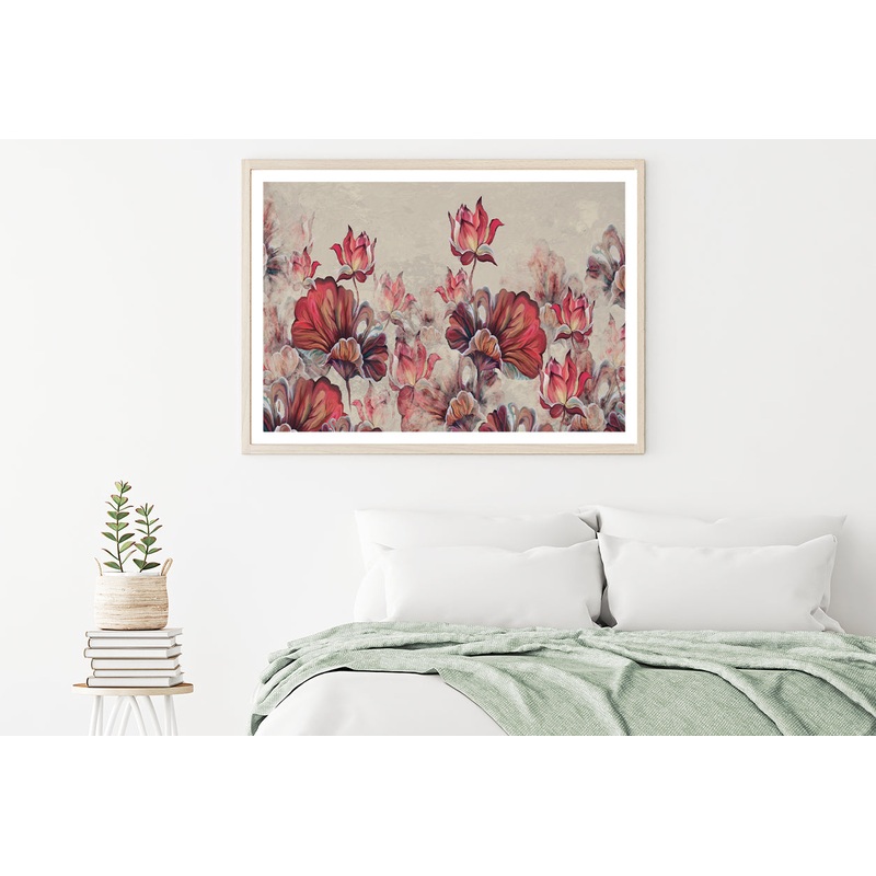Art Painted Leaves and Water Lilies Home Decor Premium Quality Poster Print Choose Your Sizes