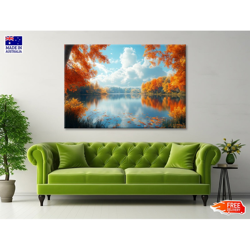 Autumn, Lake & Trees Print 100% Australian Made