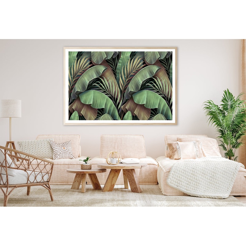Banana Leaves Abstract Design Home Decor Premium Quality Poster Print Choose Your Sizes