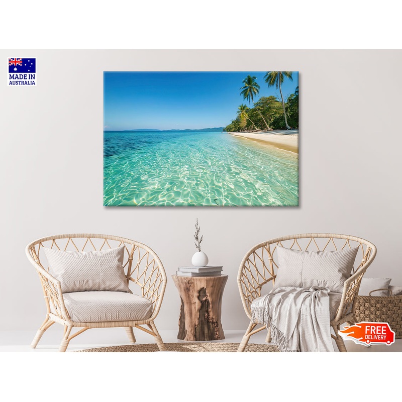 Beach & Palm Trees Print 100% Australian Made