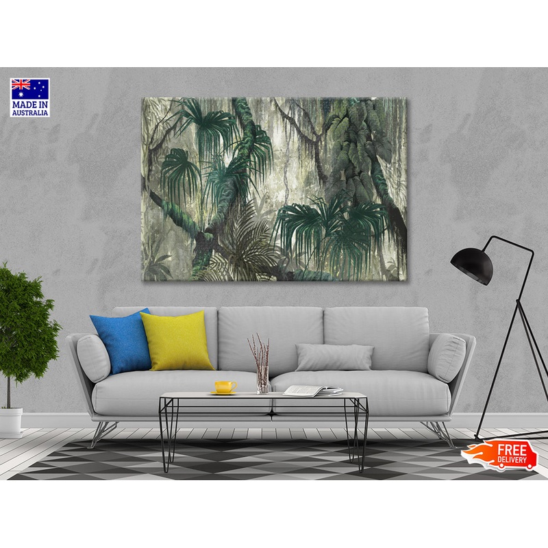 Tropical Plants and Trees Print 100% Australian Made