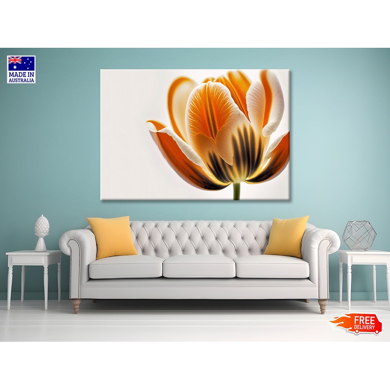 Tulips in Close-Up View Print 100% Australian Made