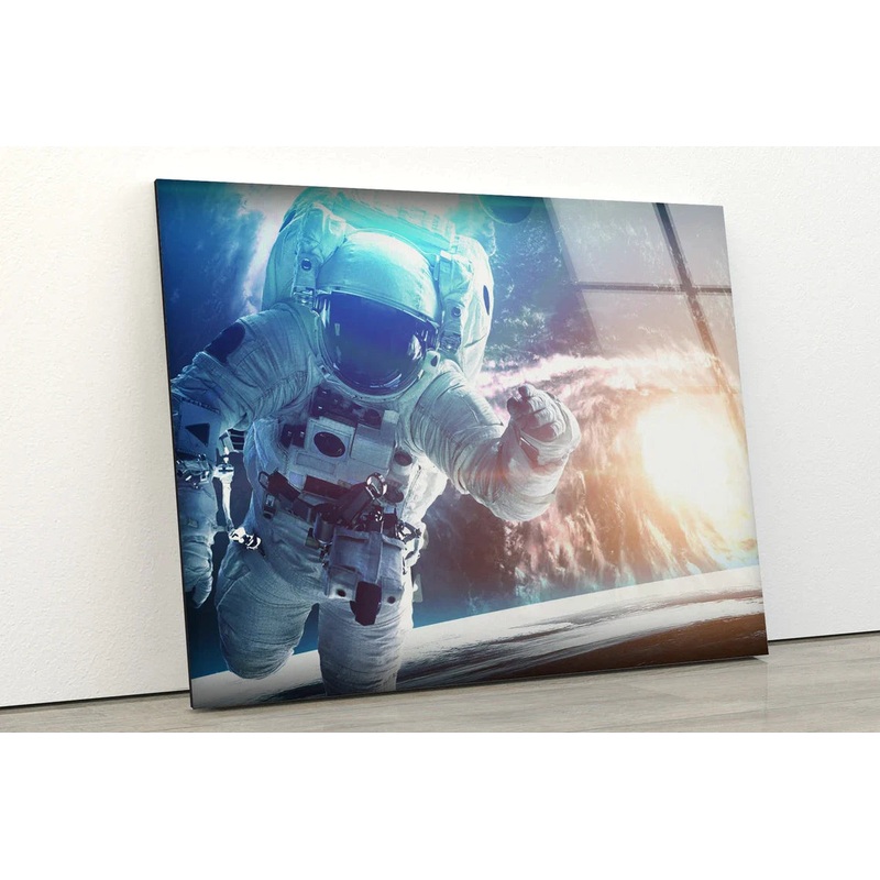 Astronaut Photograph UV Direct Aluminum Print Australian Made Quality