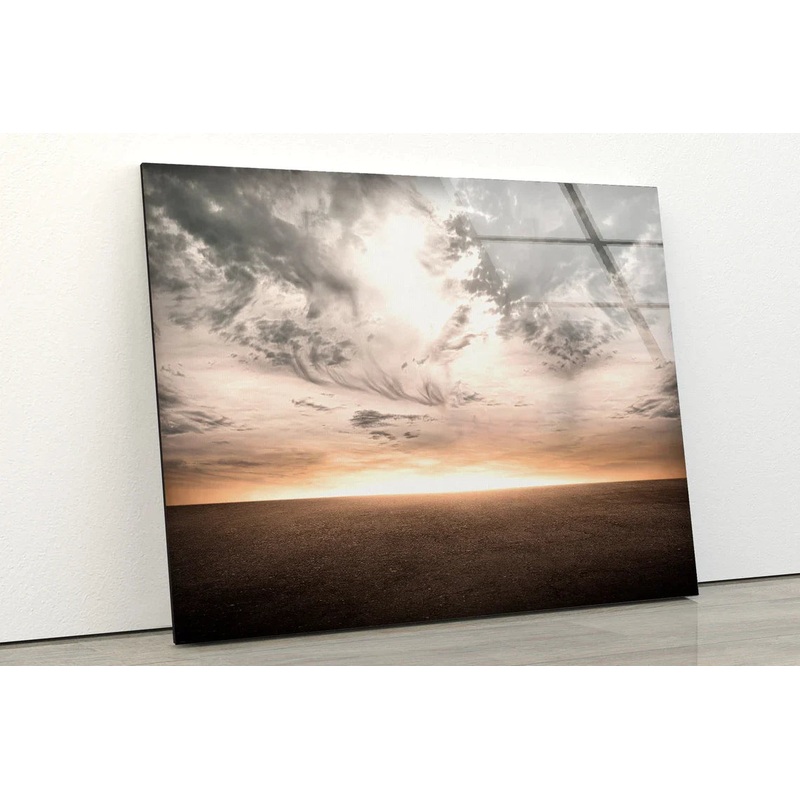 Cloudy Sky Sunset View UV Direct Aluminum Print Australian Made Quality