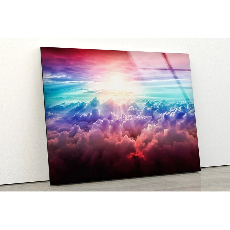 Colorful Clouds Sunset UV Direct Aluminum Print Australian Made Quality