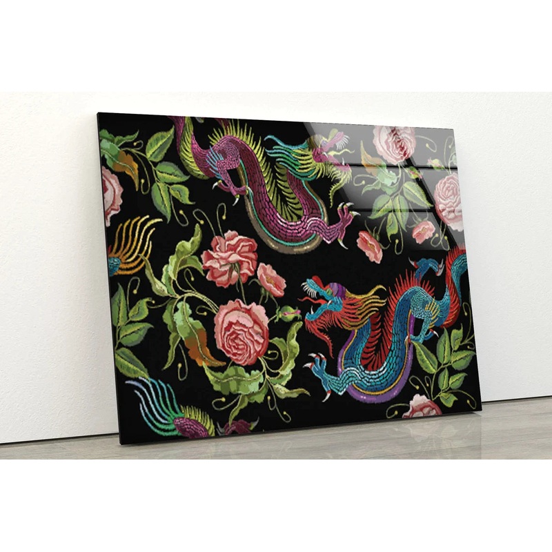Colorful Dragon Art UV Direct Aluminum Print Australian Made Quality