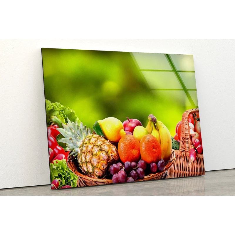 Fruit Basket Closeup UV Direct Aluminum Print Australian Made Quality
