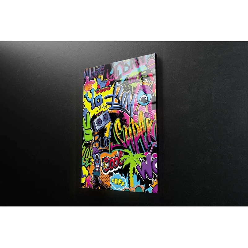 Graffiti Wall Design UV Direct Aluminum Print Australian Made Quality