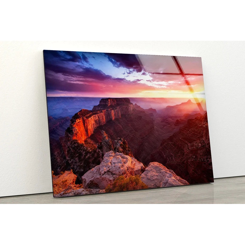 Mountain Sunset Scenery UV Direct Aluminum Print Australian Made Quality